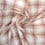 Checkered cotton fabric - beige 