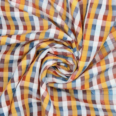 Checkered cotton - multicolored