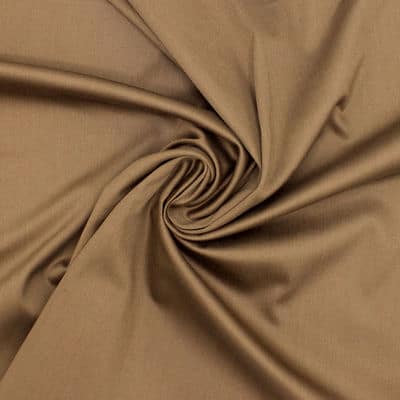 Extensible cotton satin - brown 