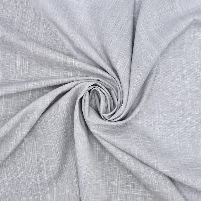 Flamed cotton veil - linen grey