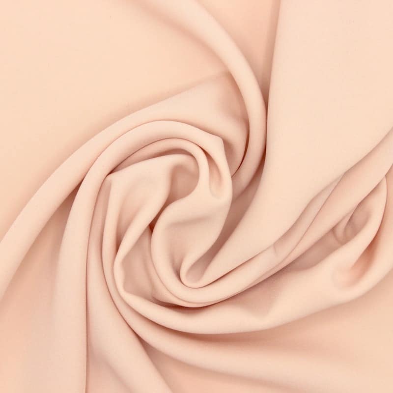 Tissu souple polyester uni - nude