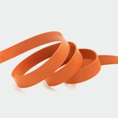 Faux leather strap - orange