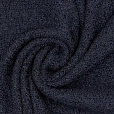 Wool fabric - navy blue 