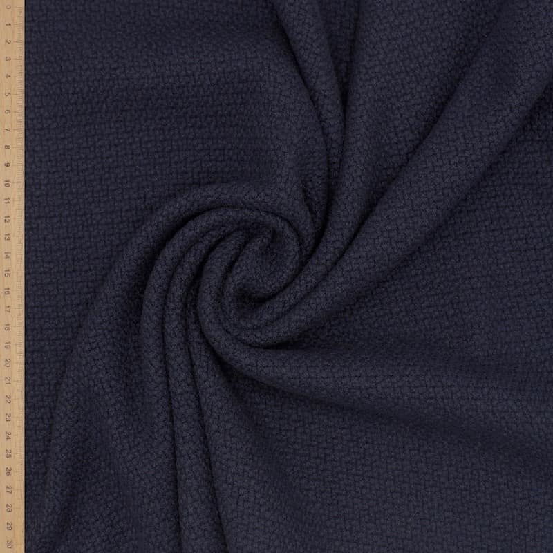 Wool fabric - navy blue 