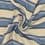 Striped fabric 100% cotton fabric - beige and denim blue