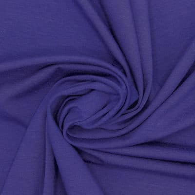 Plain jersey fabric - blue