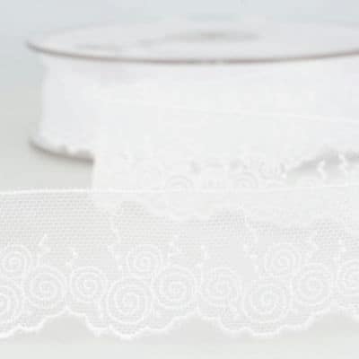 Ruban dentelle Valencienne blanc