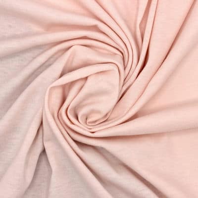 Tissu jersey coton uni - rose layette