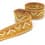 Vintage jacquard braid trim - mustard yellow 