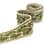 Vintage jacquard biesband - beige en groen 