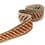 Vintage jacquard braid trim - rust-colored