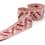 Vintage jacquard braid trim - pink and beige 