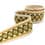 Vintage jacquard braid trim - beige, gold and green