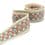 Vintage jacquard braid trim - beige, turkoois and pink 