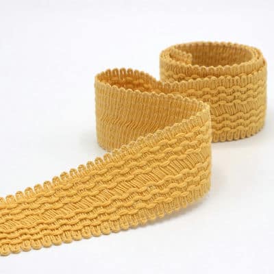 Vintage jacquard braid trim - ochre