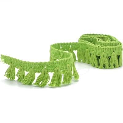 Cotton fringes - apple green