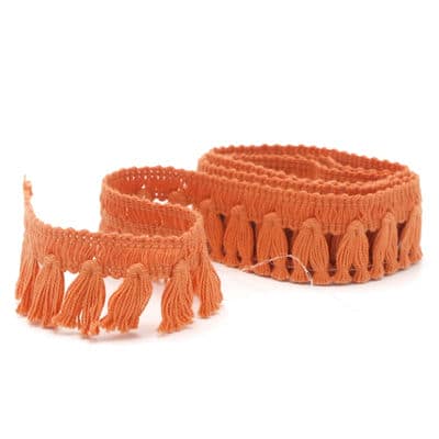 Cotton fringes - coral