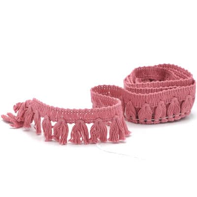 Cotton fringes - pink