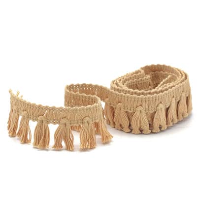 Cotton fringes - beige