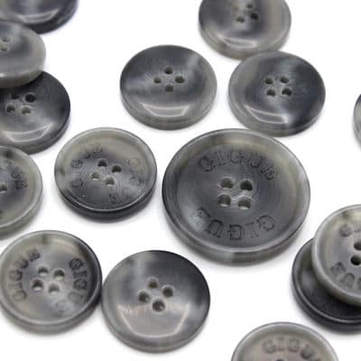 Fantasy button - marbled grey