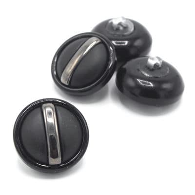 Fantasy button - black