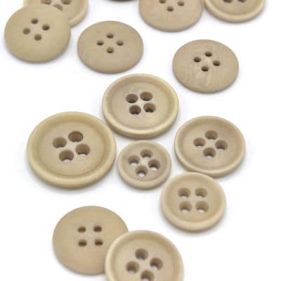 Bouton fantaisie - beige