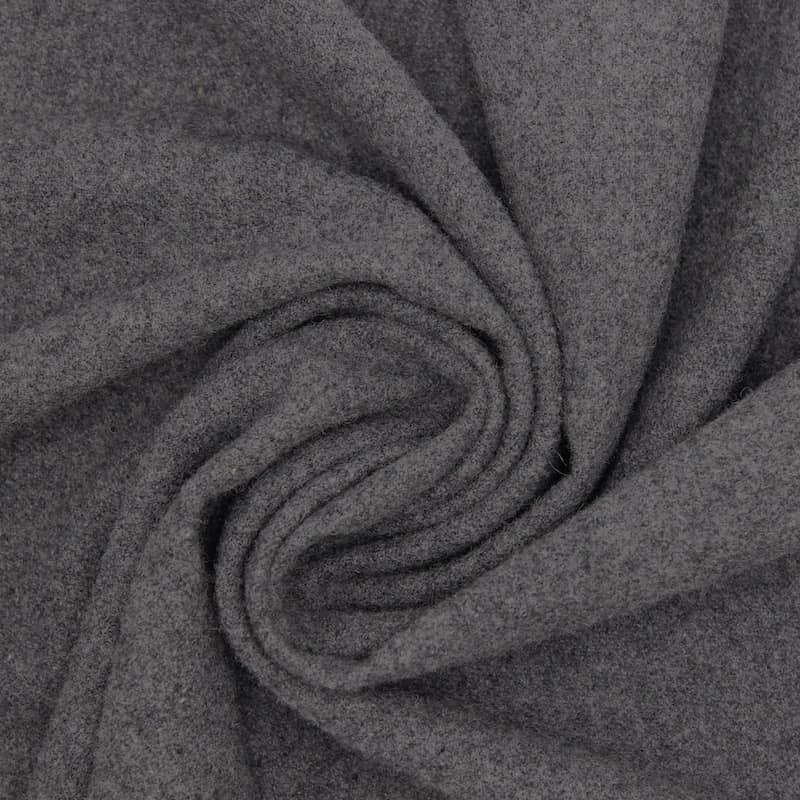 Fabric in wool - grey