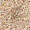 100% cotton fabric with leopard pattern - brick-colored