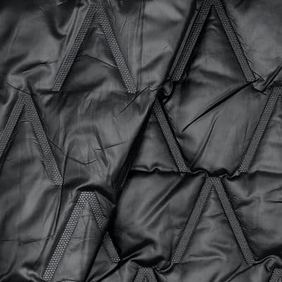 Tissu matelassé couture ultra son - noir