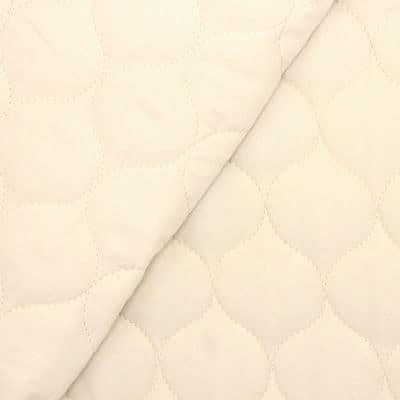 Quilted fabric - ecru 