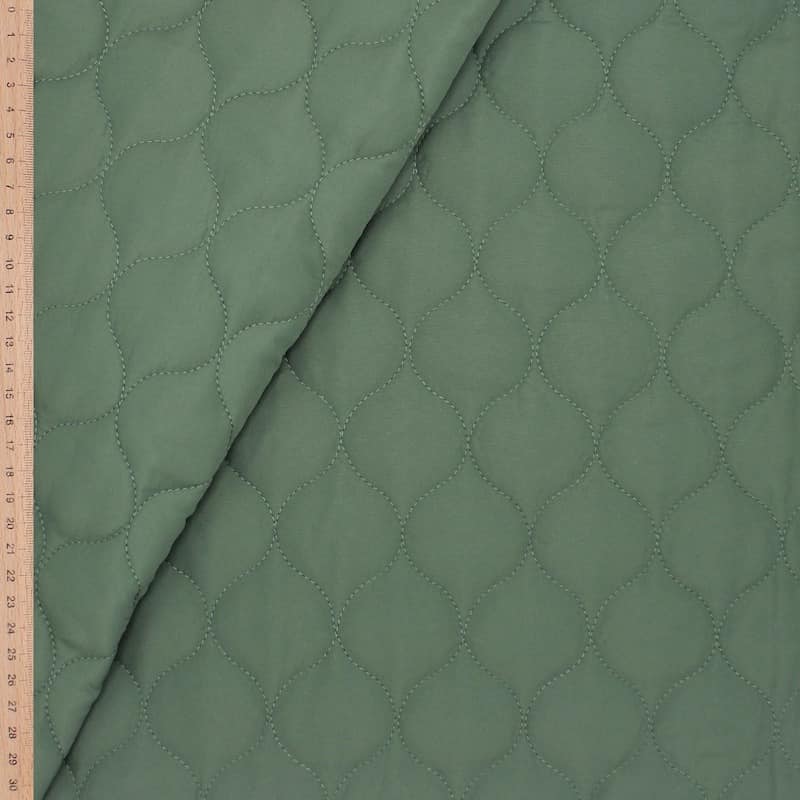 Quilted fabric - green