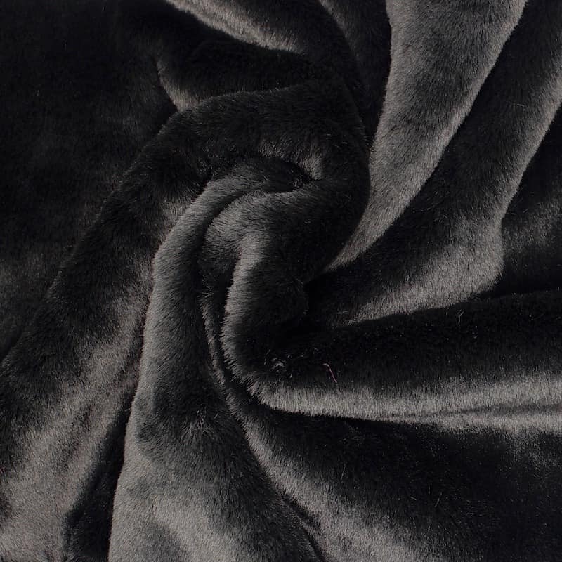 Faux Fur Fabric, Black