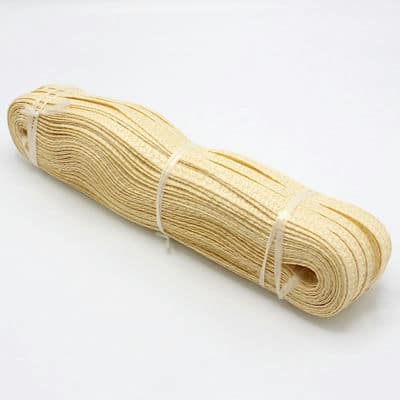 Raffia ribbon - yellow