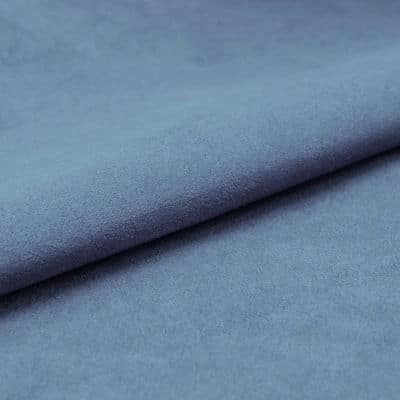 Microfibre fabric imitating suede - cerulean