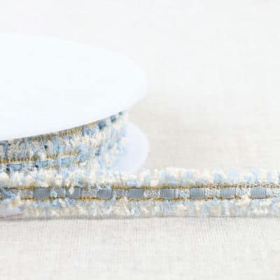 Mottled braid trim - sky blue