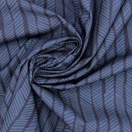 Tissu Popeline Coton Imprimé Double Cachemire Marine de Qualité, Tissu au  mètre 