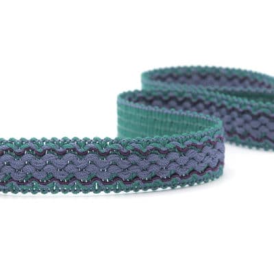 Fantasy braid trim - teal and blue