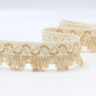 Fringes - white and cream