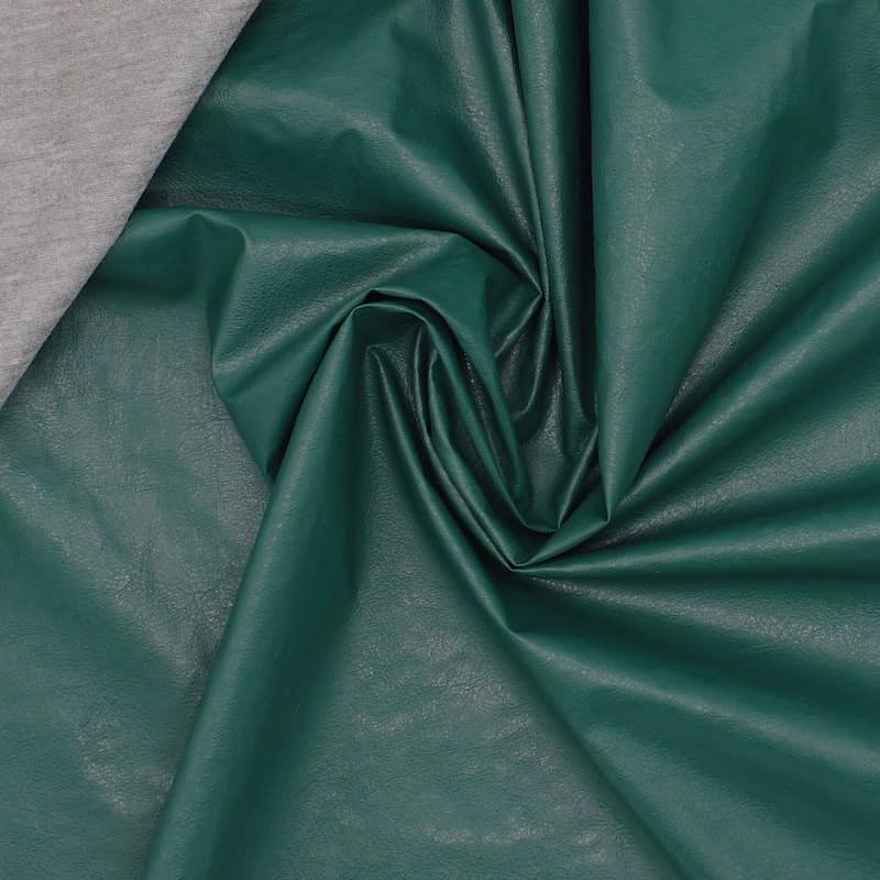 Tissu imperméable aspect cuir - vert