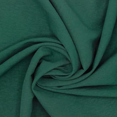 Tissu polyester crushed - vert bouteille