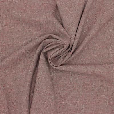 Tissu viscose et laine uni - lie de vin