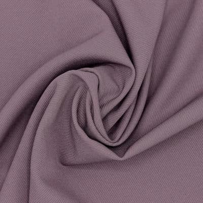 Extensible polyester twill fabric - plain parme 