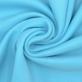 Chalk Blue Cotton Double Fleece Fabric
