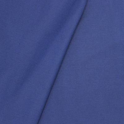 Coated fabric in cotton and polyester - blue