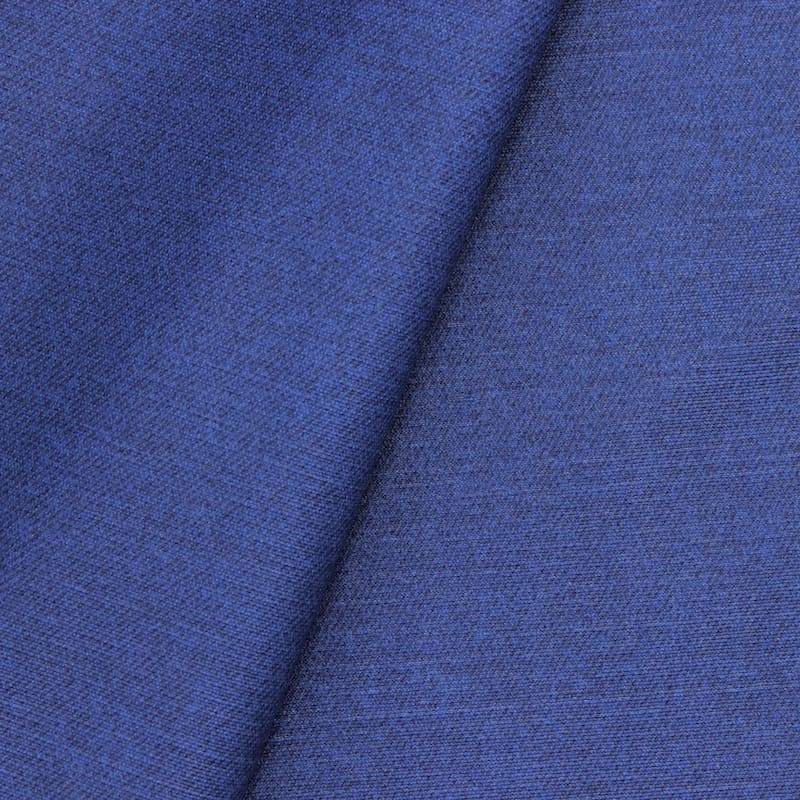 Coated fabric in cotton and polyester - blue