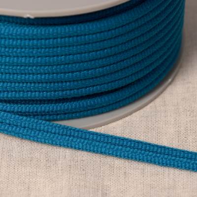 Double piping cord - peacock blue 