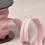 Piping cord with herringbone pattern - pink 