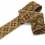 Vintage jacquard braid trim - brown