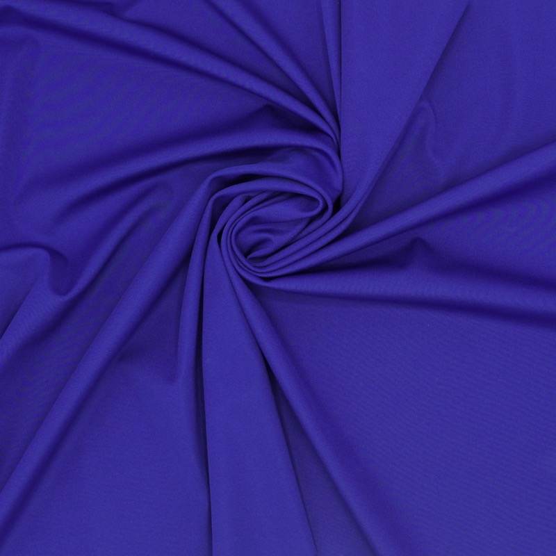 Extensible fabric with lycra and cotton - blue