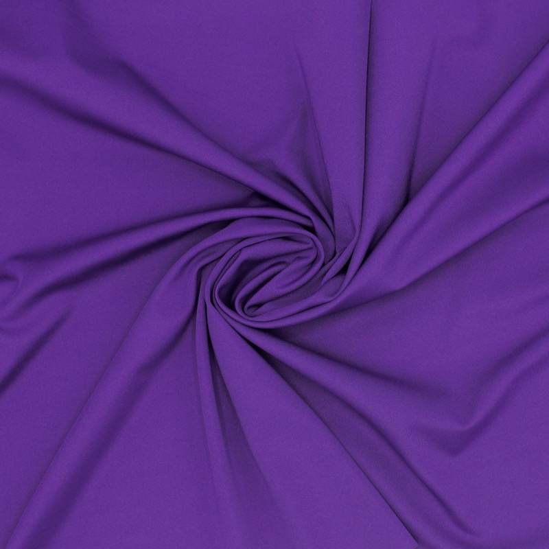 Extensible fabric with lycra and cotton - mauve